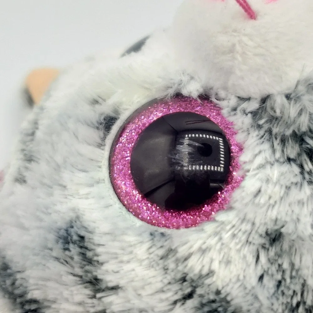 Ty Beanie Boos‎ Kiki Kitty Cat Plush Stuffed Animal Toy Gray Pink 6
